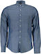 Gant Men's Shirt Long Sleeve Cotton Blue