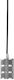 Wofi Massa Pendant Light Silver with Socket E27 10cm
