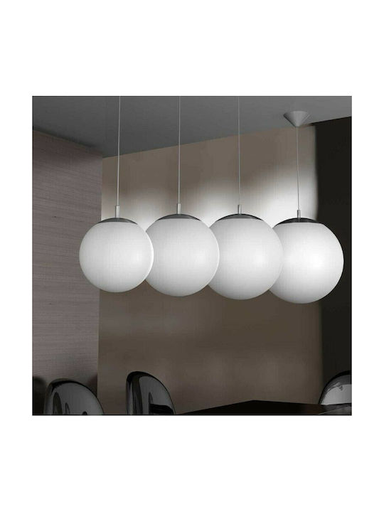 Wofi Point Pendant Light White with Socket E27 35cm