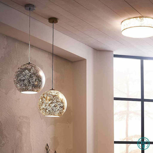 Wofi Fara Pendant Light Gold with Socket E27 30cm