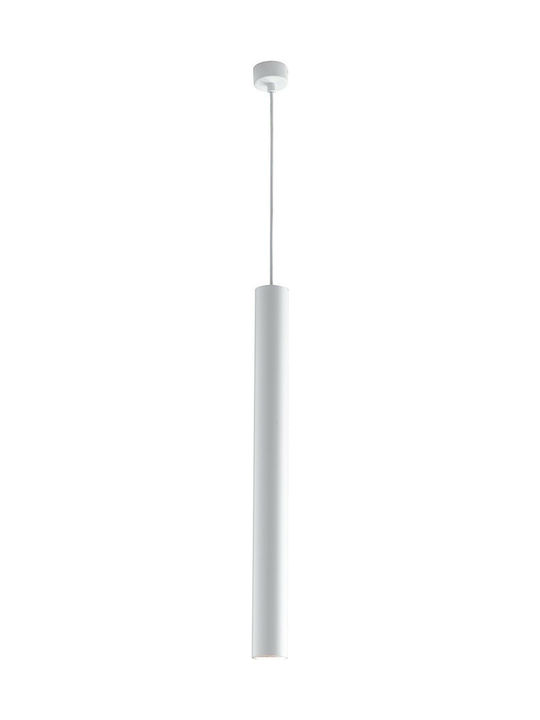Fan Europe Fluke Μοντέρνο Κρεμαστό Φωτιστικό Μονόφωτο με Ντουί GU10 σε Λευκό Χρώμα