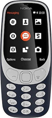 Nokia 3310 2017 Single SIM (16MB) Κινητό με Κουμπιά Dark Blue