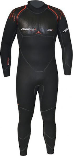 Beuchat Optima Full Diving Suit Double Lined for Spearfishing Black 5mm 960025