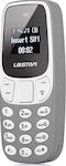 L8STAR BM10 Mini Dual SIM Mobile Phone with Buttons Gray