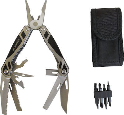 Doorado Multi-tool Silver Total Length 22pcs with Blade made of Stainless Steel in Sheath