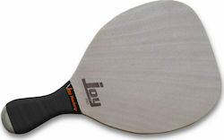 Joy Basic Strandracket Beige 400gr mit Geradem Griff Schwarze