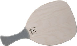 My Morseto Strandtennis-Schläger Beige 380gr mit Gebogener Handgriff Grau