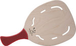 My Morseto Strandracket Beige 380gr mit Schrägem Griff Rote