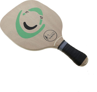 "το αγόρι" Energy Beach Racket Beige 420gr with Straight Handle Black