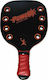 "το αγόρι" Power Beach Racket Black 380gr with Straight Handle Red