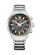 Citizen Men's Watch 40mm Chronograph Battery with Silver Metal Bracelet