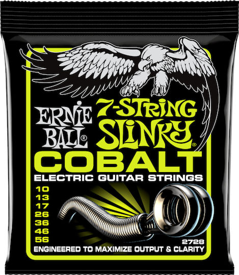 Ernie Ball Slinky Cobalt Set of Electric Guitar Strings Cobalt 10 - 56" Regular