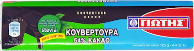 Γιώτης Ciocolată de acoperire 54% Κακάο cu Stevia Fără zahăr 125gr