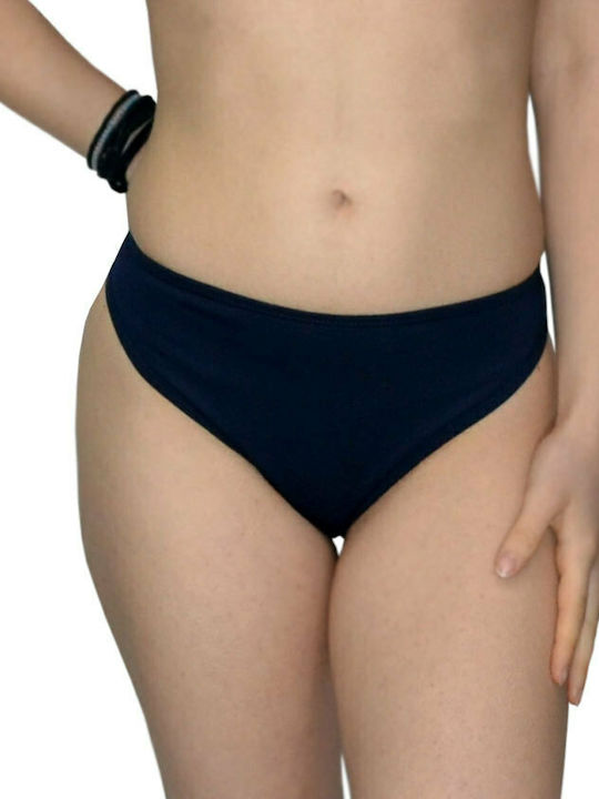 Blu4u Bikini Alunecare Talie înaltă Albastru marin