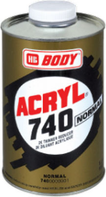 HB Body Διαλυτικό Acryl 740 Normal 1lt Διάφανο