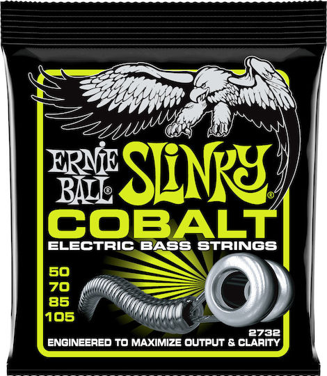 Ernie Ball Slinky Cobalt Bass Set of Cobalt Bass Strings 50 - 105 Inches Regular