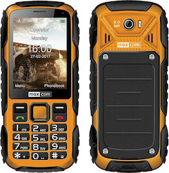 MaxCom Strong MM920 Single SIM Ανθεκτικό Κινητό με Κουμπιά Πορτοκαλί