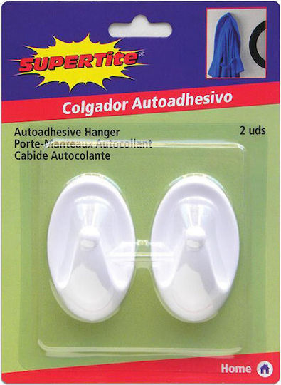Supertite Cu autocolant Cremăstrașuri cu autocolant Plastice Albe 2buc