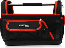 Kraft & Dele Open Top Over the Shoulder Tool Bag Black L45xW22xH34cm