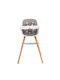 Buba Carino Baby Highchair with Adjustable Height Gray