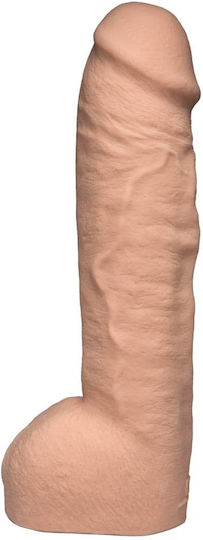 Doc Johnson Vac-u-lock Ultraskyn Hung Realistic Dildo with Scrotum Flesh 30cm