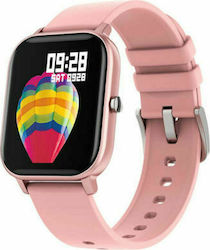 Colmi P8 43mm Smartwatch με Παλμογράφο (Ροζ)