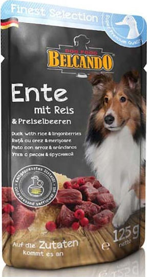 Belcando Finest Selection Wet Food Dogs in Pouches with Blueberries, Duck and Rice Grain-Free & Gluten-Free 125gr