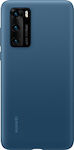 Huawei Original Silicone Umschlag Rückseite Silikon Blau (Huawei P40) 51993721
