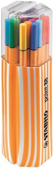 Stabilo Point 88 Markere de Proiectare 0.4mm Multicolor 20buc