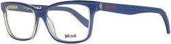 Just Cavalli Plastic Eyeglass Frame Blue JC0642 090