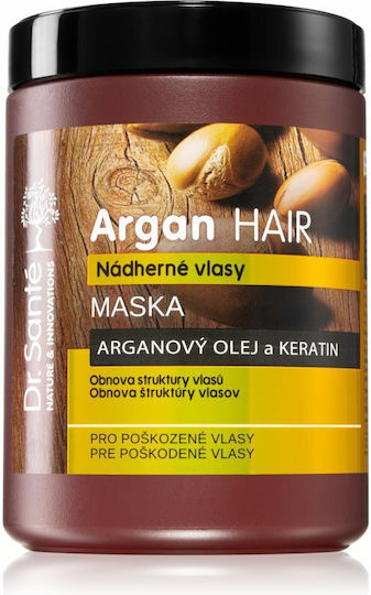 Dr. Sante Mască de Păr cu Argan pentru Reparare cu Ulei de Argan și Argilă 1000ml