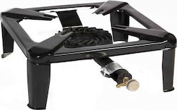 Din Gas F4 Liquid Gas Countertop Single Burner Black
