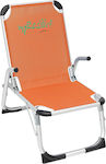 Campus Small Chair Beach Aluminium with High Back Orange