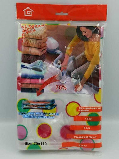 HOMie Plastic Storage Bag For Clothes Airtight and with Vacuum 110x80cm 1pcs
