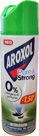 Aroxol Pure & Strong Εντομοκτόνο Spray για Μυρμήγκια / Κατσαρίδες 300ml Χωρίς Άρωμα