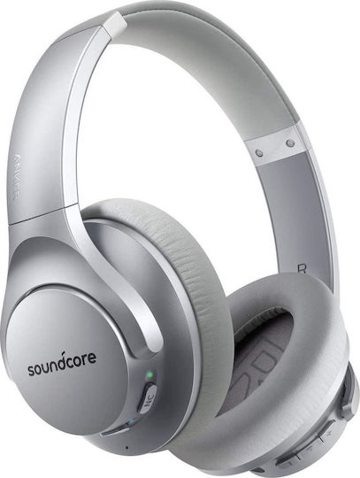 Soundcore by Anker Life Q20 Kabellose / Verkabelte Über Ohr Kopfhörer mit 40 Stunden Wiedergabezeit Silber