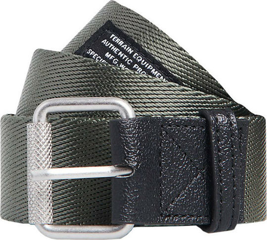Superdry Canvas Tactical Curea Curea Militară Kaki 38mm