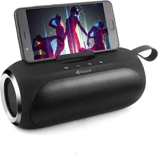 Kisonli Q9S Ηχείο Bluetooth 16W με Ραδιόφωνο Μαύρο