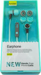 EV 122 In-ear Handsfree Ακουστικά με Βύσμα 3.5mm Τιρκουάζ EV 122 In-ear Handsfree Ακουστικά με Βύσμα 3.5mm Τιρκουάζ