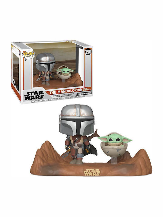 Funko Pop! Filme: Star Wars: The Mandalorian - Mandalorian & Child 390 Bobble-Head