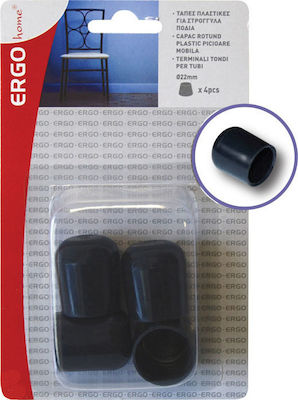 ERGOhome 570604.0004 Round Furniture Protectors with Outer Frame 25mm 4pcs