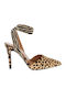 Perinna Spitze Zehen Stiletto Pumps mit Beige Absatzhöhe
