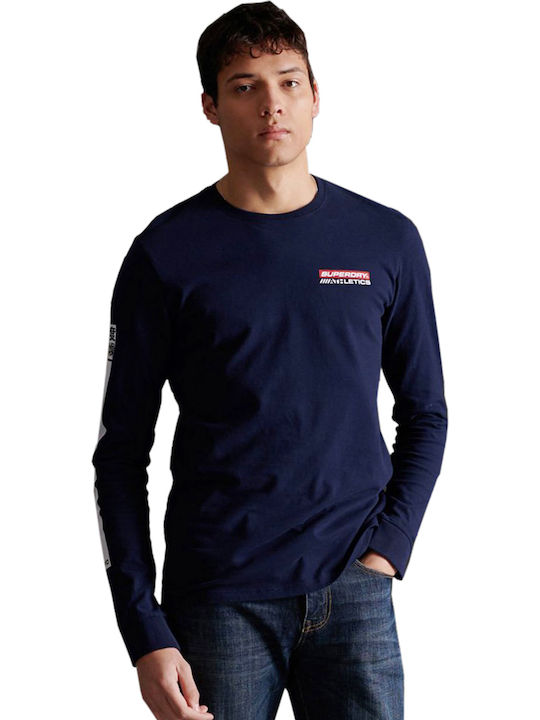 Superdry Trophy Graphic Men's Long Sleeve Blouse Navy