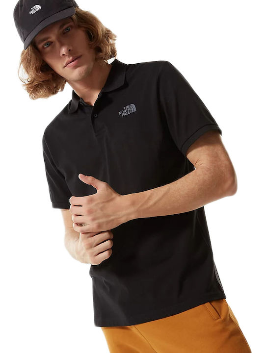 The North Face Ανδρικό T-shirt Polo Μαύρο