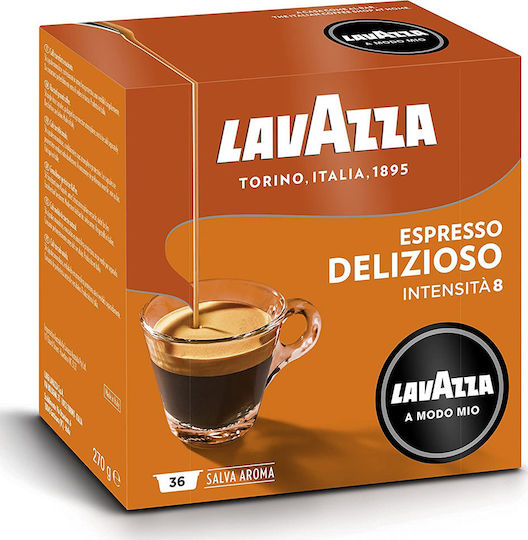 Lavazza Κάψουλες Espresso Delizioso Συμβατές με Μηχανή LavAzza A Modo Mio 36caps