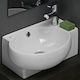 Cerastyle Mini Wall Mounted Wall-mounted / Countertop Sink Porcelain 45x28x15cm White