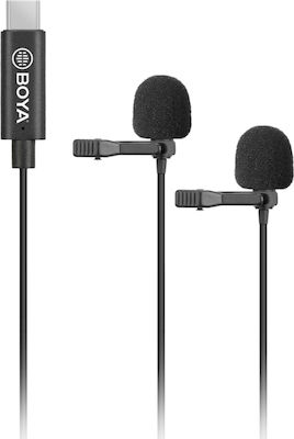 Boya Condenser (Small Diaphragm) Microphone USB Type-C BY-M3D Lapel Voice