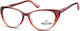 Montana Eyewear MR64 Women's Reading Glasses +3.50 Red MR64B