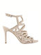Nasira Leather Sandals Beige