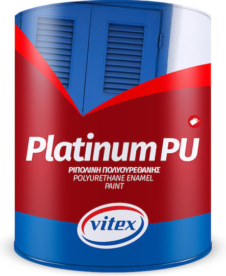 Vitex Ριπολίνη Πολυουρεθανικό Platinum 0.75lt Λευκό Σατινέ